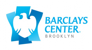 Barclays Center logo in blue on white background pic